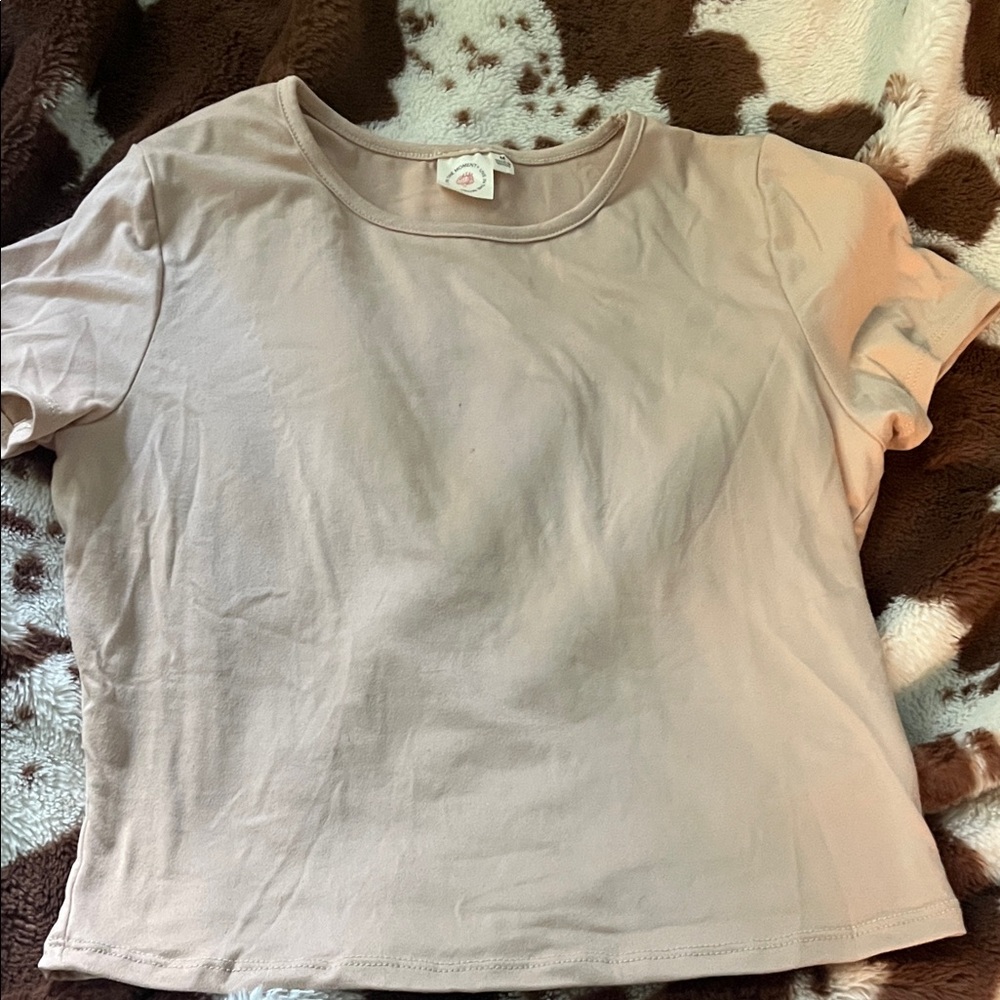 Casual Beige Women's Top